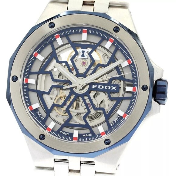 EDOX Delphin Meccano 85303-357BUCAB-BUIRB Automatic Men's Watch - Picture 4 of 12